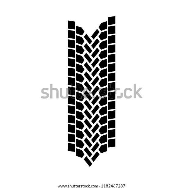 Vector\
tire track. Modern tire tread. Tire mark\
black