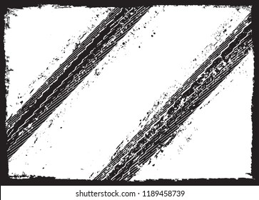 Vector Tire Tracks Background.Grunge Tire Tracks.