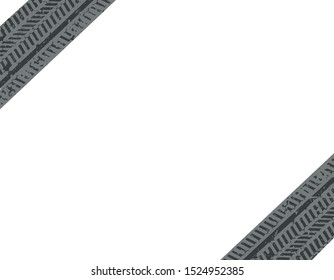 Vector Tire Tracks Background.Grunge Tire Tracks.