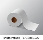 Vector Tissue paper roll, design on gray background, illustration