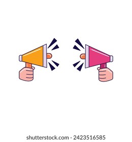 vector toa loudspeaker. vector icon with white background
