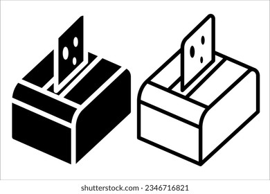 VEKTORTOAST-SYMBOL IN STROKE- UND FILVERSION