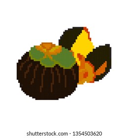 vector Toddy Palm concept in pixel art