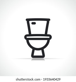Vector toilet icon isolated design