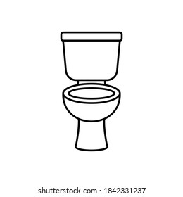 Vector Toilet Icon Restroom Washroom Symbol Stock Vector (Royalty Free ...