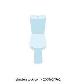 Vector toilet illustration. Flat toilet illustration. 