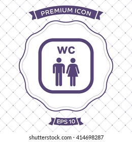 Vector Toilet signs