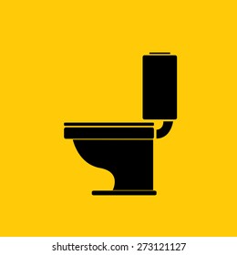 vector Toilet symbol. toilet sign (toilet bowl)
