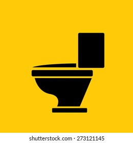 vector Toilet symbol. toilet sign (toilet bowl)