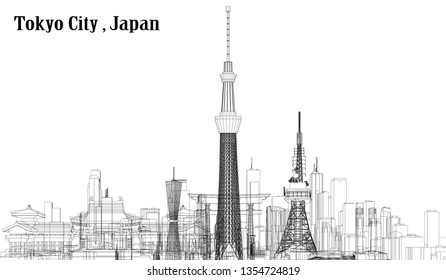 
Vector Tokyo, Japan