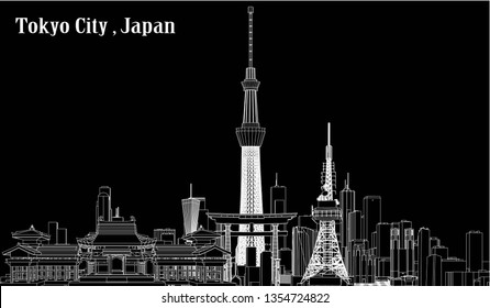 
Vector Tokyo, Japan