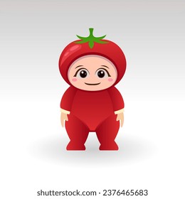 
Vector Tomato fruit kawaii cartoon character vector funny Tomato fruit kawaii illustration
