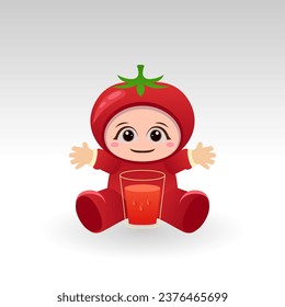 
Vector Tomato fruit kawaii cartoon character vector funny Tomato fruit kawaii illustration
