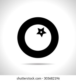 Vector tomato icon. Food icon. Eps10