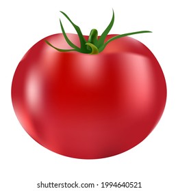 Vector tomato. Transparent background.  Design for poster, card, invitation, placard, brochure, flyer, web.