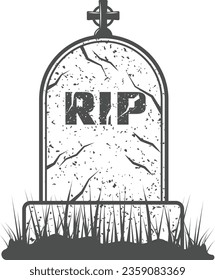 A vector tombstone design for halloween 