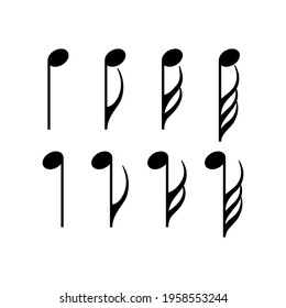 vector tone symbols for musical notes, music, music class, music books, musicians, drums, guitar, piano, violin, other musical instruments