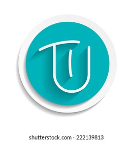 Vector with tongue hanging out Put icon
