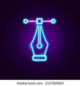 Vector Tool Neon Sign. Illustration of Instrumeent Handles Promotion.