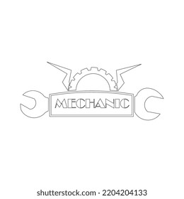 ilustración de garaje de caja de herramientas vectorial