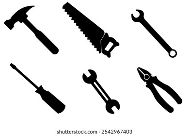 Vector Tools collection of icon sets. Working tools.