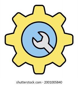 Vector Tools Filled Outline Icon Design
