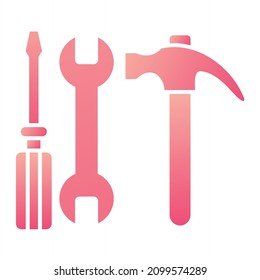 Vector Tools Glyph Gradient Icon Design
