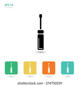 Vector tools icon and button