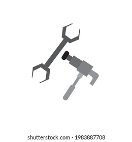 vector tools or mechanical tools clipart or illustration