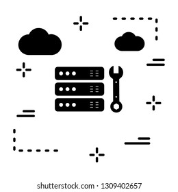 Vector tools repair icon