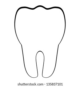 Vector tooth icon