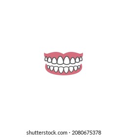 Vektorzahnsymbol. Zahnarztsymbol, Illustrations-Logo-Design-Vorlage.