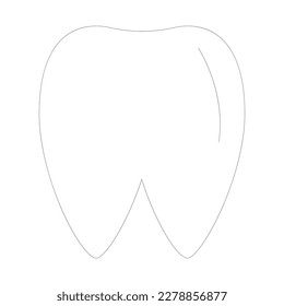 Vektorzahnsymbol. Zahnarztsymbol, Illustrations-Logo-Design-Vorlage.