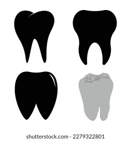 Vector tooth icon. Dentist icon,illustration logo design template.