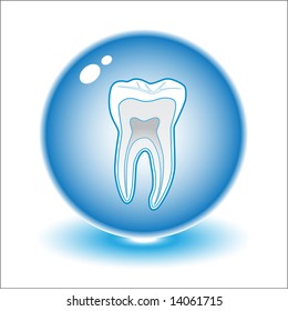 Vector tooth illustration. Simply change. Other medical vectors you can see in my portfolio.