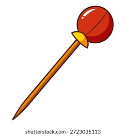 Vector de palillo sobre fondo blanco.