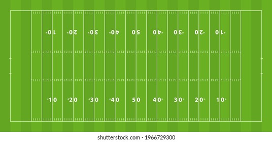 vector top view american football playground in 3d