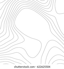 Fondo del mapa topográfico vectorial. Concepto de negocio. Ilustración de vector abstracto