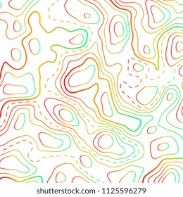 vector topographic map contour design