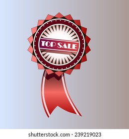 Vector top-sale medal