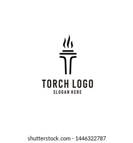 Vector Torch Logo Design Inspiration
