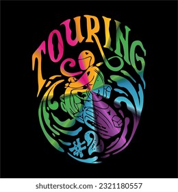 vector of toring design, either used as a logo or cover design