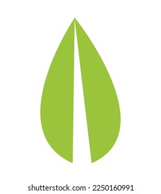 un vector de hojas rotas de color verde-amarillo
