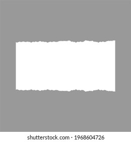 vector of torn note paper