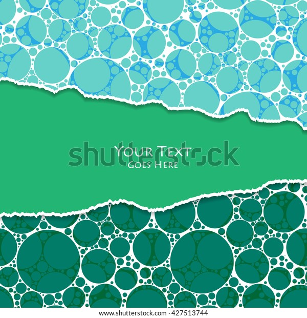 Vector torn paper background. Material desing\
elements over seamless vector pattern. Elements for design,\
textured vector. Eps10