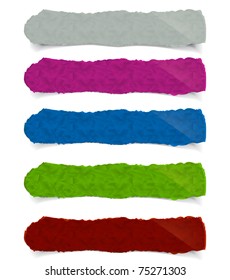 Vector torn paper banner