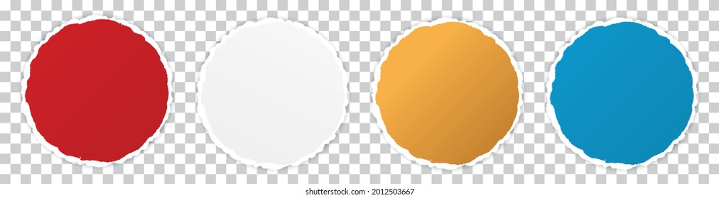 vector torn paper banner with ripped edges with space for your text on transparent background