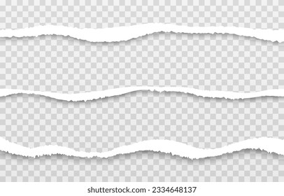 Papel roto vectorial. Png de bordes de papel rotos. Láminas rotas de un bloc de notas. Llenar las hojas del libro a la png de libros de texto.