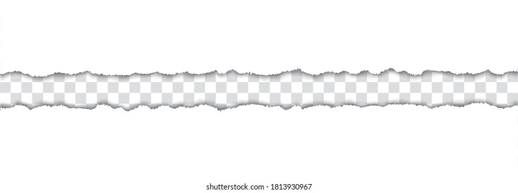 papel vectorial roto con bordes arrancados con espacio para el texto