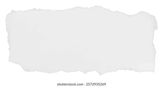 Vector torn paper with soft realistic edges for digital overlays vintage-inspired templates and creative design projects